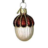 Miniature Blown Glass Acorn Ornament