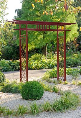 Torii Arch by Classic Garden Elements--a highlight in an Asian Garden